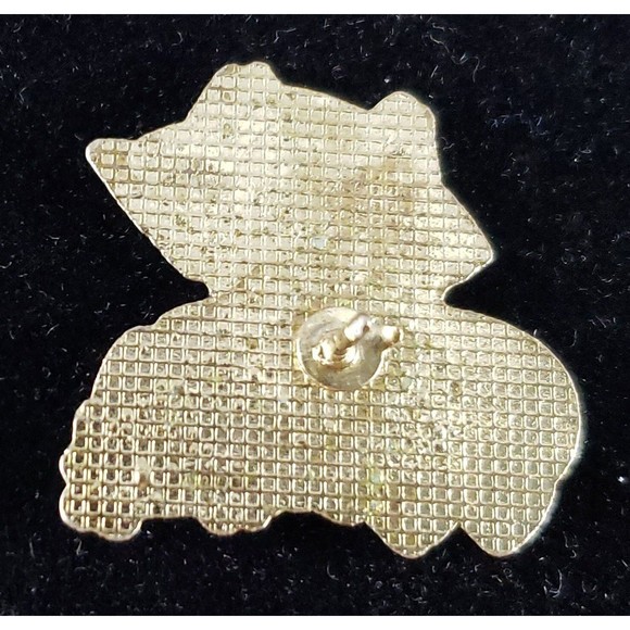 Vintage Unsigned Duck With Hat Walking Among The Flowers Pin, Metal Lapel Pin - Picture 7 of 10